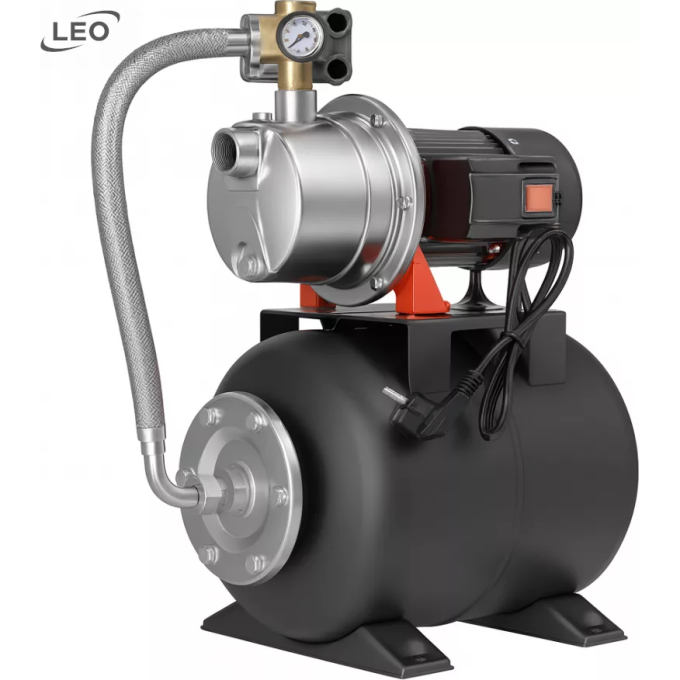 Самовсасывающая насосная станция LEO EKJ-1202SA5 +cухой ход L17289